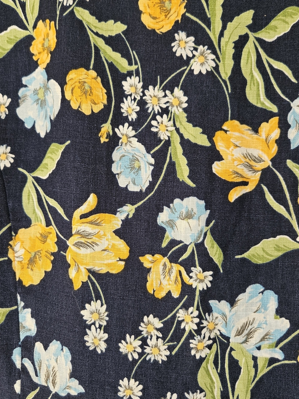 Draper James Floral Linen Square Neck Dress with Pockets Size 6 - Picture 8 of 16